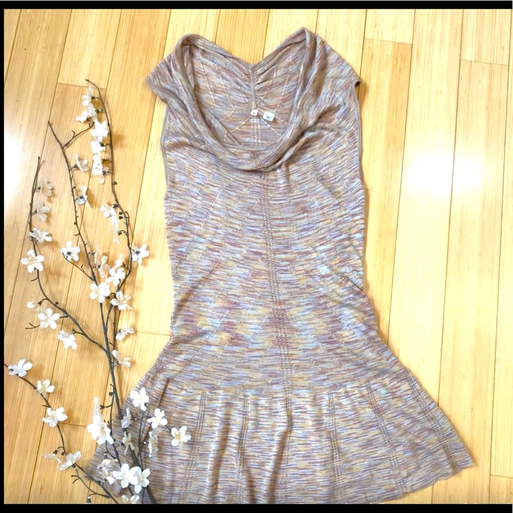 Anthro MOTH softcowl neck dress | S